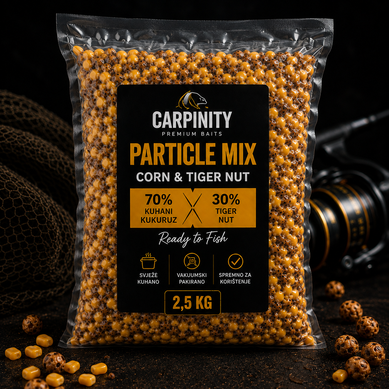 Carpinity Particle Mix 70/30 – Kuhani kukuruz & Tiger Nut