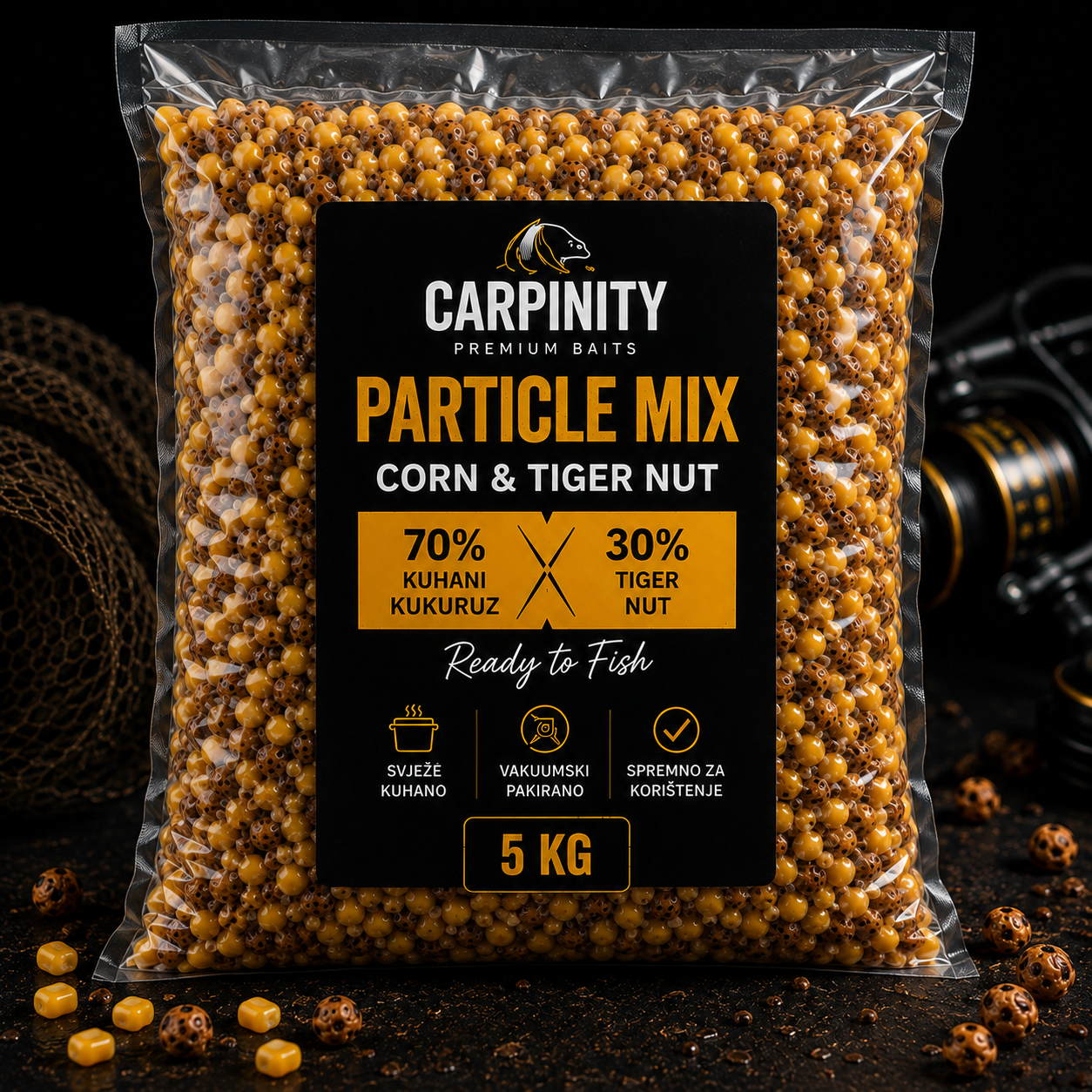 Carpinity Particle Mix 70/30 – Kuhani kukuruz & Tiger Nut