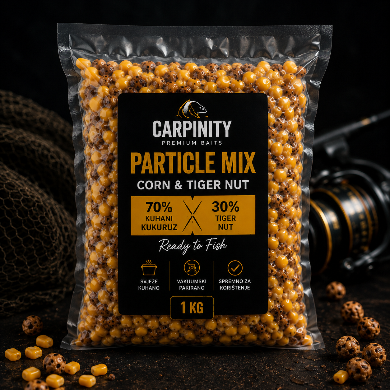 Carpinity Particle Mix 70/30 – Kuhani kukuruz & Tiger Nut